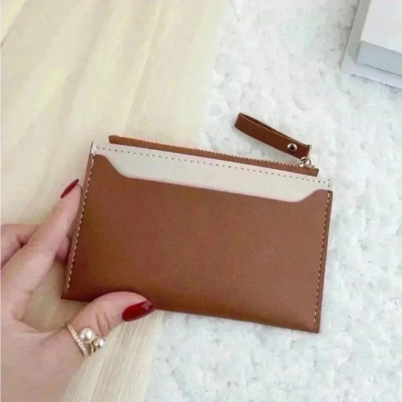 ⚠️Clearance🤎New Cardholder Two Tone Brown Wallet - Picture 2 of 4